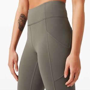 Lululemon Invigorate High-Rise Tight With Pockets 25" - Sage Grey